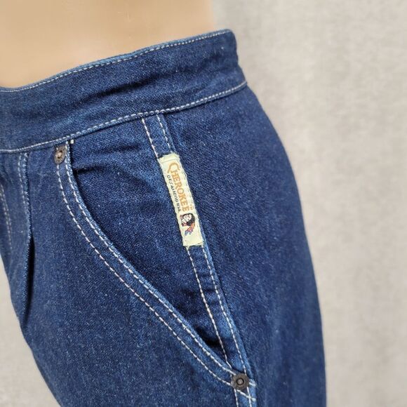Cherokee of California Vintage Notched Waistband Western Jeans Pleated Front - Picture 8 of 12